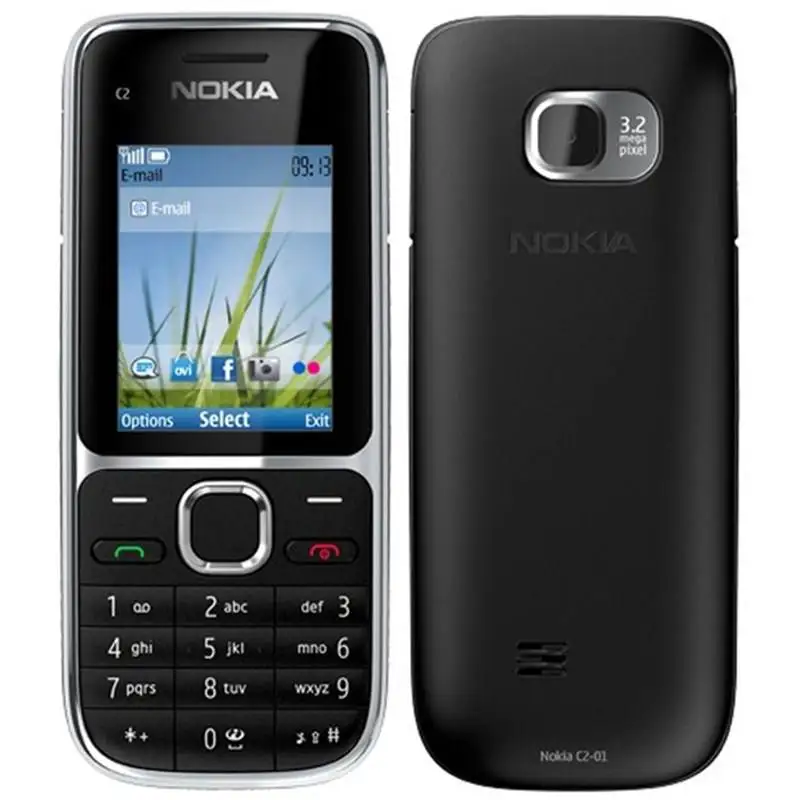 Оригинальный разблокированный сотовый телефон Nokia C2 C2-01 (новинка 90% года) 2 0 МП