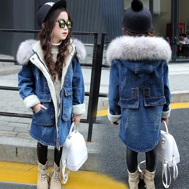 2020 New Winter Fashion Girls Denim Jacket Children's Clothing Outerwear Kids Thick Warm Coat Children Clothes Jacket 3-14 Year
2020 New Winter Fashion Girls Denim Jacket Children's Clothing Outerwear Kids Thick Warm Coat Children Clothes Jacket 3-14 Year