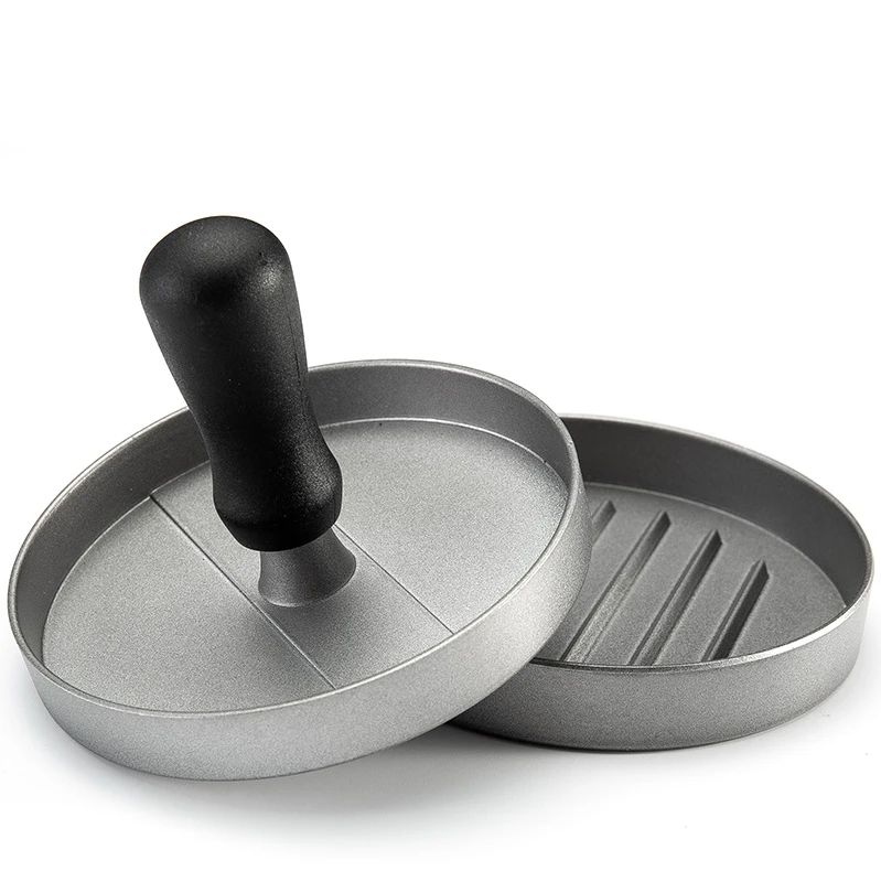 Round Metal Hamburger Press Plastic Handle Meatloaf Maker Mold Press Burger Maker
Round Metal Hamburger Press Plastic Handle Meatloaf Maker Mold Press Burger Maker