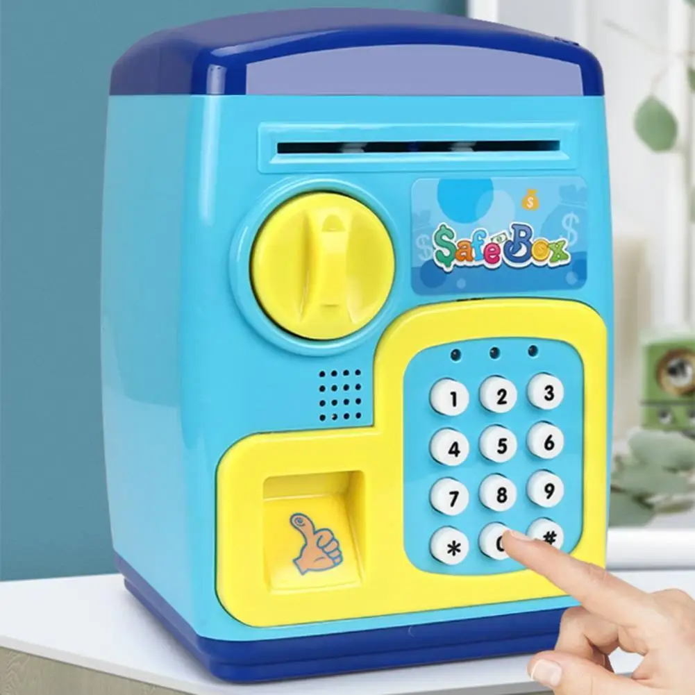 Cartoon ATMs Password Piggy Bank Smart Fingerprint Safe Storage Tank Kids Toy Simulation Model Kids Pretend Play Educational Toy
Cartoon ATMs Password Piggy Bank Smart Fingerprint Safe Storage Tank Kids Toy Simulation Model Kids Pretend Play Educational Toy