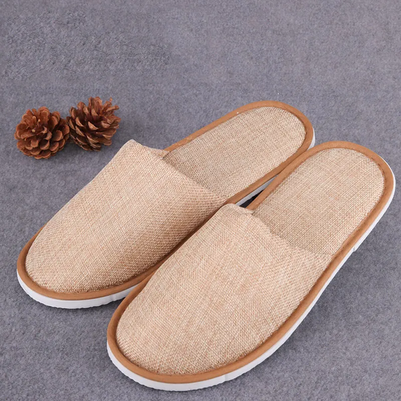 Fashion Hotel Lightweight Slippers Unisex Disposable Thick Slippers Household Home Guest Indoor Linen Non-Slip Women Slippers
Fashion Hotel Lightweight Slippers Unisex Disposable Thick Slippers Household Home Guest Indoor Linen Non-Slip Women Slippers