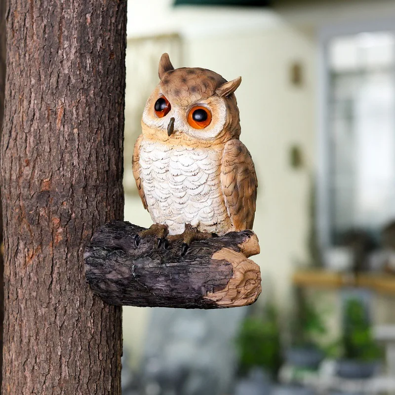 Cute Resin Owl Statue Simulation Animals Figurines Ornament for Home Garden Courtyard Pest Control Scarecrow Owl Ornaments
Cute Resin Owl Statue Simulation Animals Figurines Ornament for Home Garden Courtyard Pest Control Scarecrow Owl Ornaments