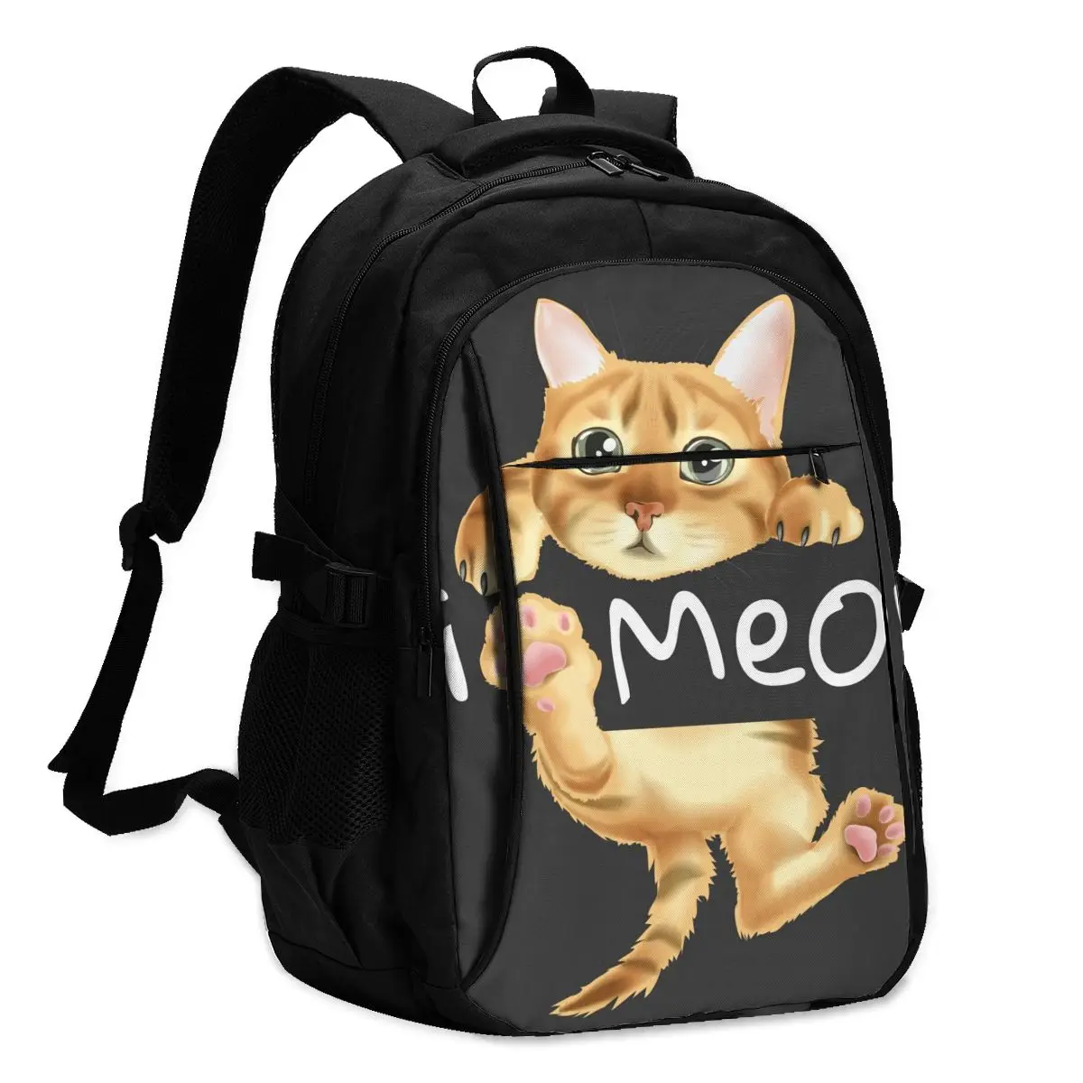 2021 крутой рюкзак для ноутбука с принтом кошки подвесной слоган Hi Meow USB зарядка для путешествий Женский Мужской школьный рюкзак
2021 крутой рюкзак для ноутбука с принтом кошки подвесной слоган Hi Meow USB зарядка для путешествий Женский Мужской школьный рюкзак