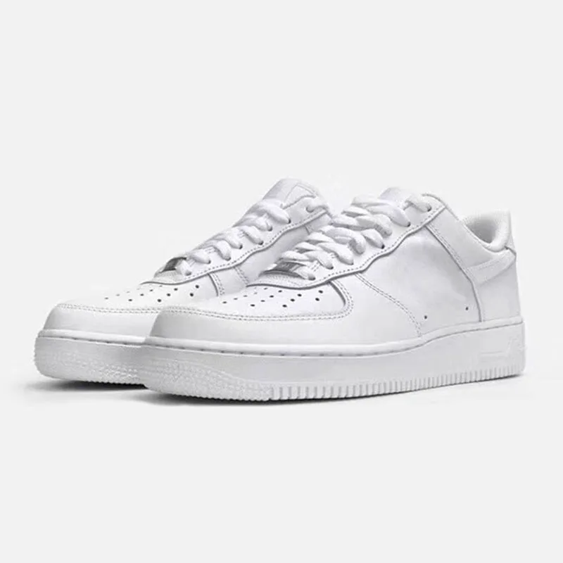 2021 Men Fashion Sneakers Women Leather Platform Shoes Classic Air Designer Solid White Walking Sneakers Hommes Chaussures 36-44
2021 Men Fashion Sneakers Women Leather Platform Shoes Classic Air Designer Solid White Walking Sneakers Hommes Chaussures 36-44