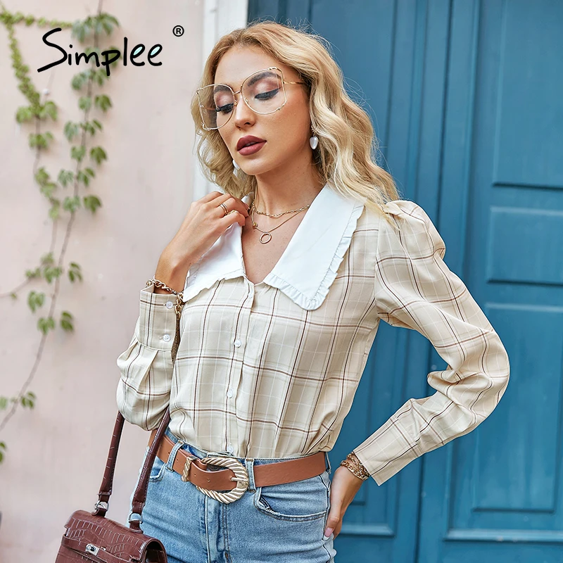 Simplee Осенние повседневные женские блузки с вышивкой, рубашки с воротником, блузки с оборками, женские блузки с длинными рукавами
Simplee Осенние повседневные женские блузки с вышивкой, рубашки с воротником, блузки с оборками, женские блузки с длинными рукавами