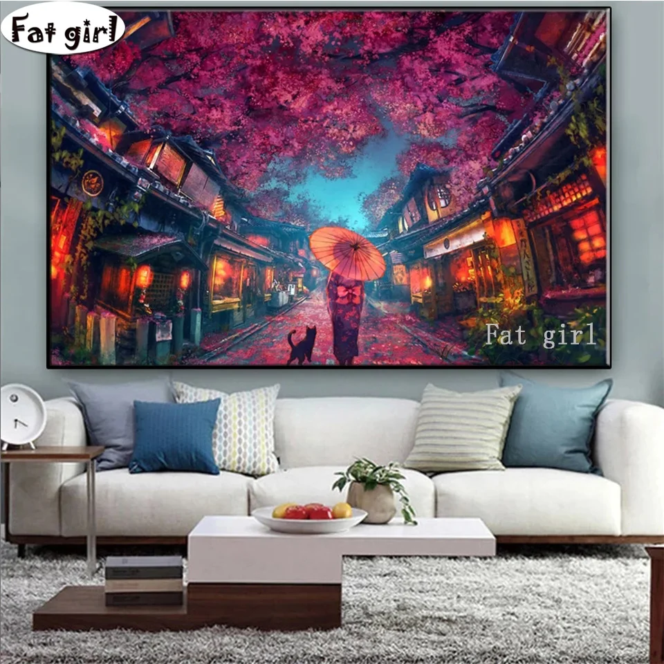 Anime Cherry Blossom 5D Diy Diamond Painting Square Round Drill Japanese Geisha Pattern Rhinestone Diamond Embroidery Mosaic Kit
Anime Cherry Blossom 5D Diy Diamond Painting Square Round Drill Japanese Geisha Pattern Rhinestone Diamond Embroidery Mosaic Kit