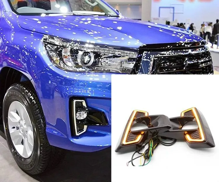 2PCS LED Daytime Running Light For Toyota Hilux Revo Rocco 2018 2019 Car Accessories Waterproof 12V DRL Fog Lamp Decoration
2PCS LED Daytime Running Light For Toyota Hilux Revo Rocco 2018 2019 Car Accessories Waterproof 12V DRL Fog Lamp Decoration