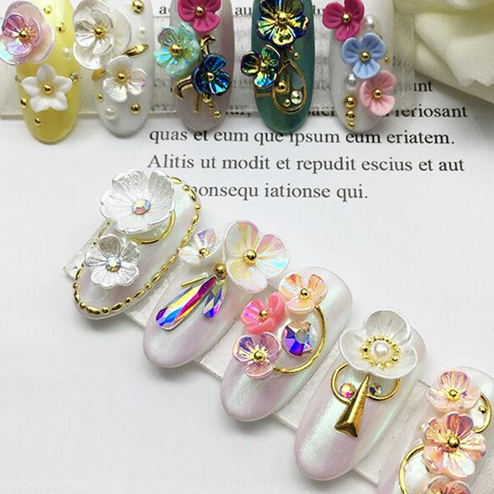 50Pc Symphony Shell Flower Nail Decoration 3D Resin Accessories Nail Art Charms Supplies Decal With Mixed Steel Ball 7.5/9/11MM
50Pc Symphony Shell Flower Nail Decoration 3D Resin Accessories Nail Art Charms Supplies Decal With Mixed Steel Ball 7.5/9/11MM