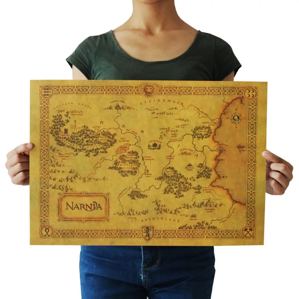 Narnia map Vintage Poster Classic Anime Movie Wall Sticker Bar Cafe Home Decor Painting 
Narnia map Vintage Poster Classic Anime Movie Wall Sticker Bar Cafe Home Decor Painting