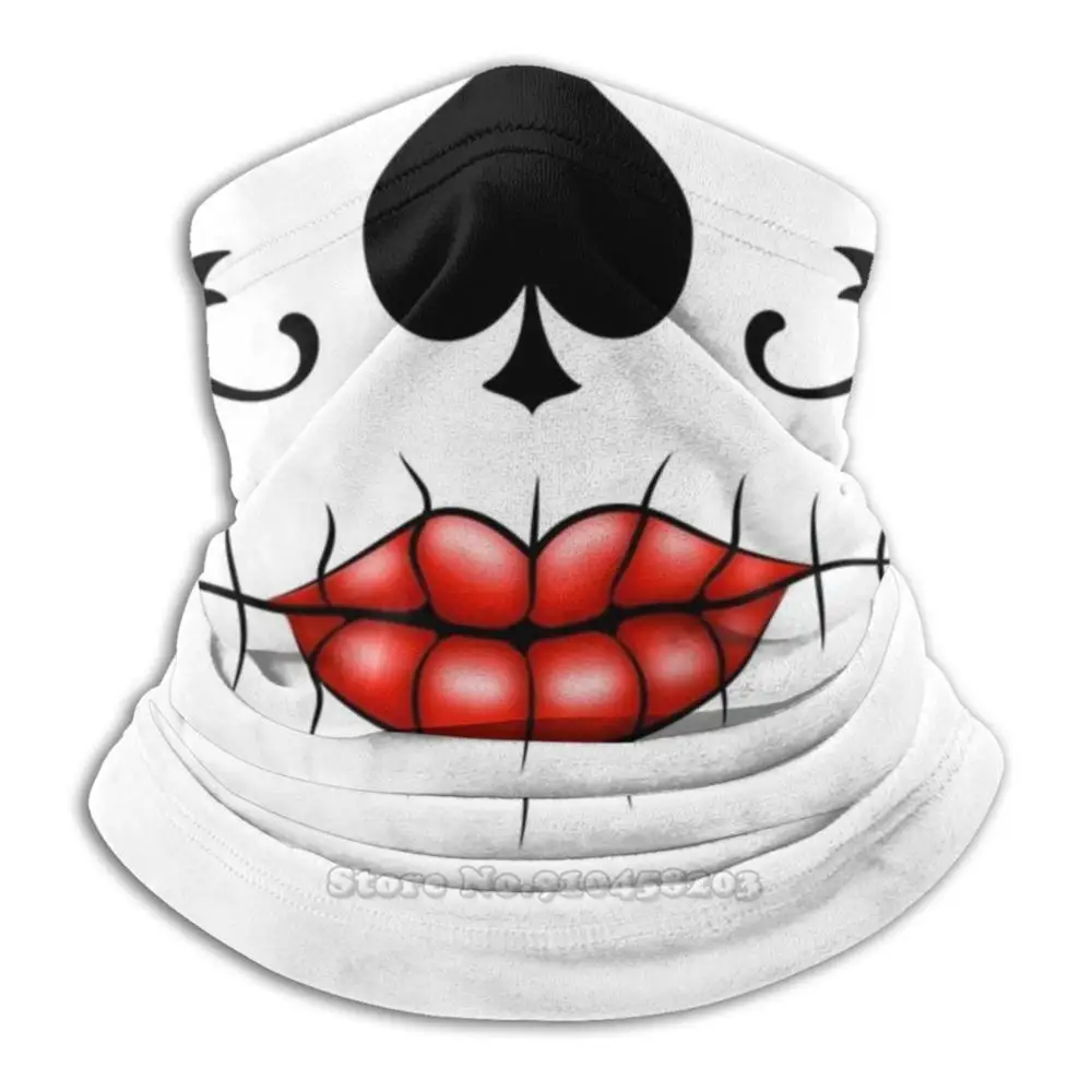 

Показать вашу элегантность с День мертвых Вдохновленный La Catrina Calavera сахарный череп маска 3D бандана уход за кожей лица шею мягкий флис