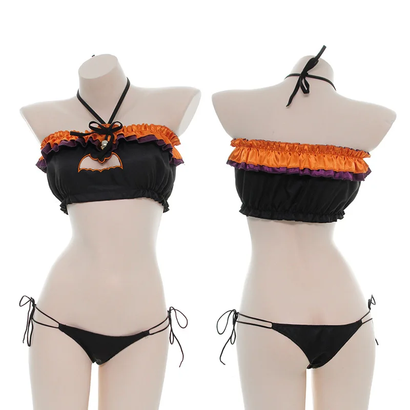 Japanese Cosplay Halloween Costume Sexy Pumpkin Open Chest Pajama Set Cat Tube Top Set Demon Intimate Underwear Lingerie Sets
Japanese Cosplay Halloween Costume Sexy Pumpkin Open Chest Pajama Set Cat Tube Top Set Demon Intimate Underwear Lingerie Sets