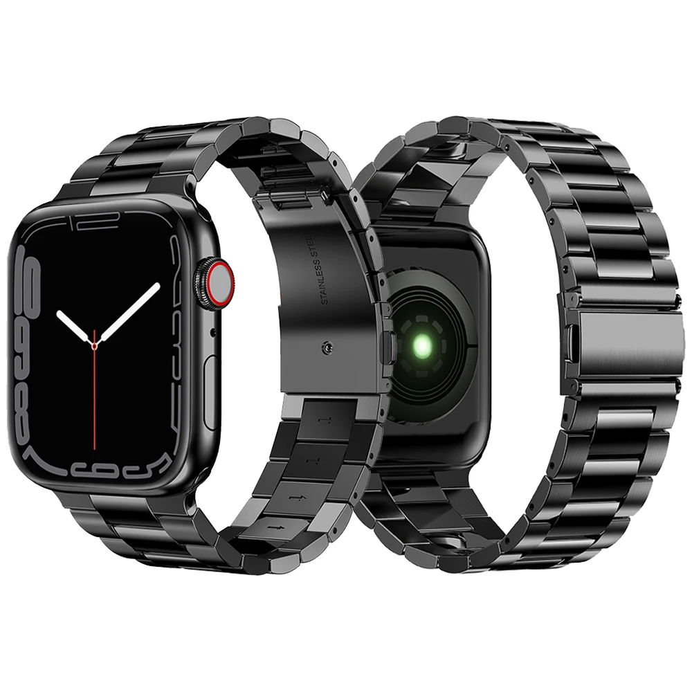 Business Metal Stainless Steel Strap for Apple watch 7 6 SE 5 4 3 2 Band for iWatch 45mm 41mm 44mm 40mm 42mm Bracelet Watchband
Business Metal Stainless Steel Strap for Apple watch 7 6 SE 5 4 3 2 Band for iWatch 45mm 41mm 44mm 40mm 42mm Bracelet Watchband
