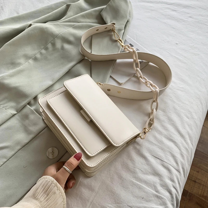 Chain Design New Mini PU Leather Flap Bags For Women 2021 Summer Lady Shoulder Handbag Female Fashion Cross Body Bag
Chain Design New Mini PU Leather Flap Bags For Women 2021 Summer Lady Shoulder Handbag Female Fashion Cross Body Bag