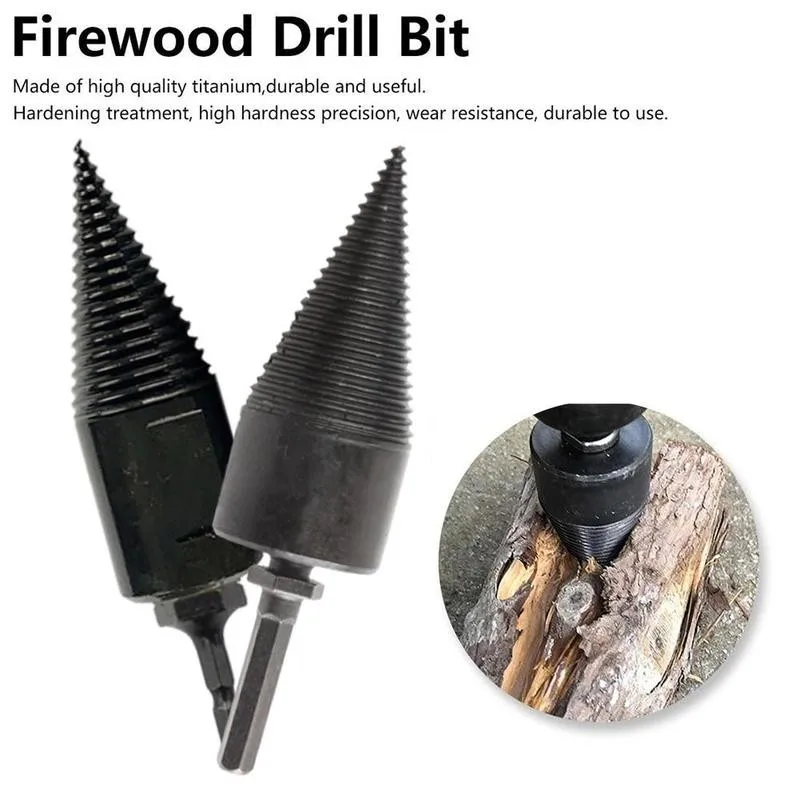 Hex Shank Firewood Splitter Carbon Steel Drill Bit Anti-skid Splitter Drill Wood Cone Drilling Tools Hex Shank Firewood Splitter
Hex Shank Firewood Splitter Carbon Steel Drill Bit Anti-skid Splitter Drill Wood Cone Drilling Tools Hex Shank Firewood Splitter