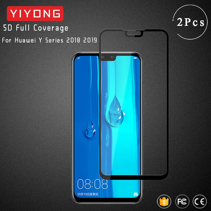 Стекло YIYONG 9D с полным покрытием для Huawei Y9 Prime 2019 Y7 Pro закаленное стекло защиты