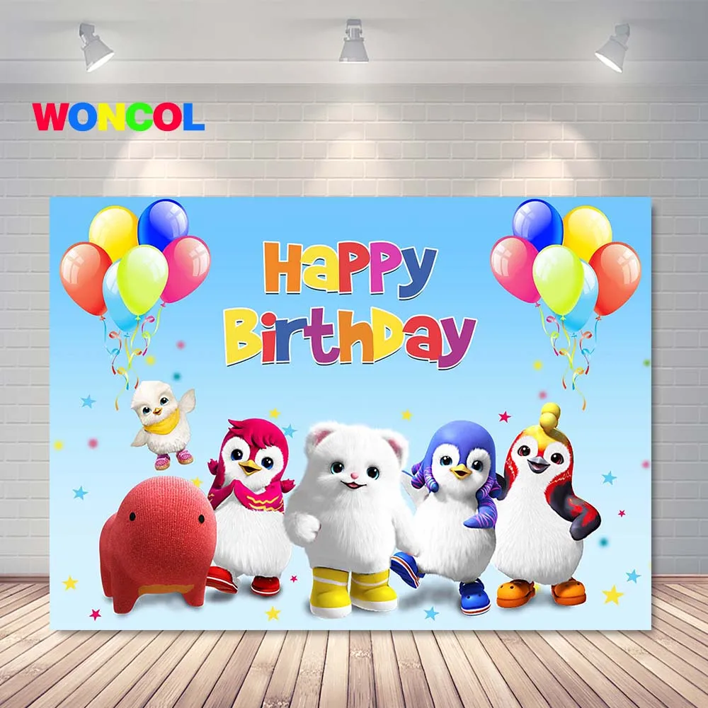 Woncol Badanamu Photography Backdrop Kids 1st Birthday Baby Cartoon Penguin Photo Background Rainbow Balloons Vinyl Photo Props
Woncol Badanamu Photography Backdrop Kids 1st Birthday Baby Cartoon Penguin Photo Background Rainbow Balloons Vinyl Photo Props