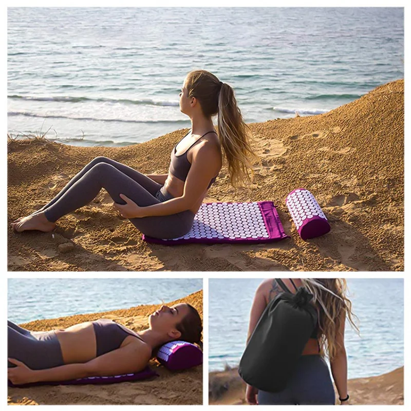 Acupuncture Mat Massage Yoga Mat Massager Cushion Pillow Set Acupressure Relieve Stress Back Body Pain Spike
Acupuncture Mat Massage Yoga Mat Massager Cushion Pillow Set Acupressure Relieve Stress Back Body Pain Spike