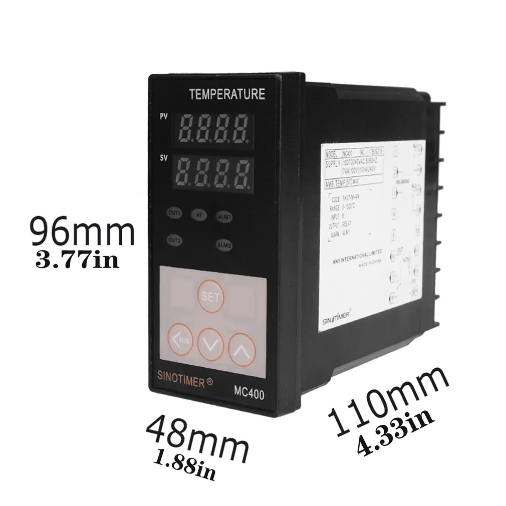 Relay Output K Thermocouple Or PT100 Input Digital PID Temperature Controller For Heating Or Cooling With Alarm
Relay Output K Thermocouple Or PT100 Input Digital PID Temperature Controller For Heating Or Cooling With Alarm