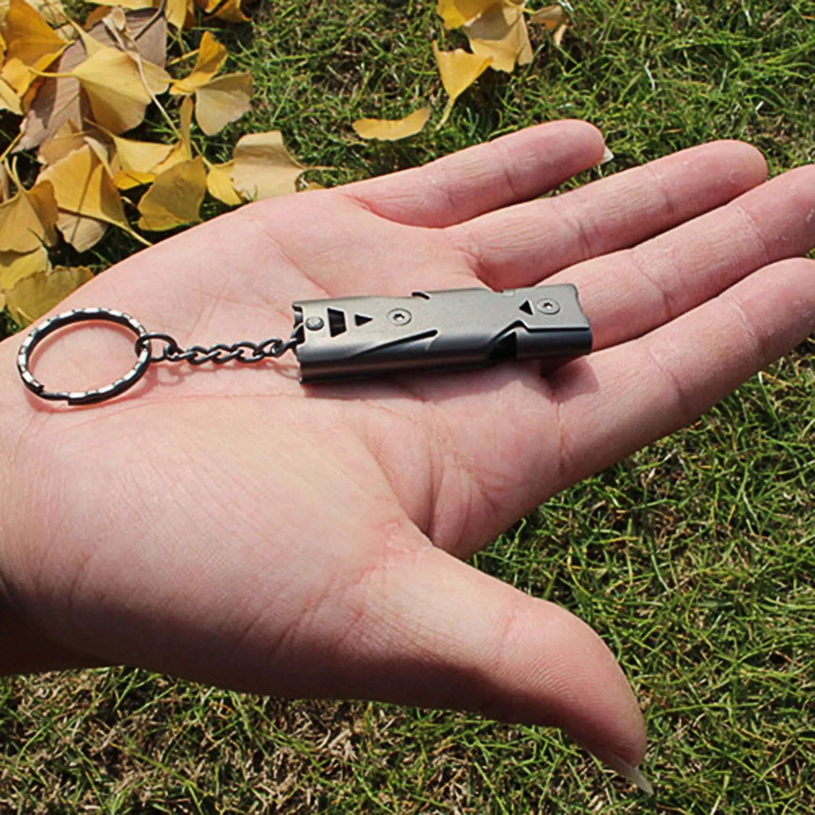 1pcs Portable Keychain Whistle Outdoors Survival Whistle 150 Decibels Stainless Steel Double Pipe Emergency Multifunction Tools
1pcs Portable Keychain Whistle Outdoors Survival Whistle 150 Decibels Stainless Steel Double Pipe Emergency Multifunction Tools