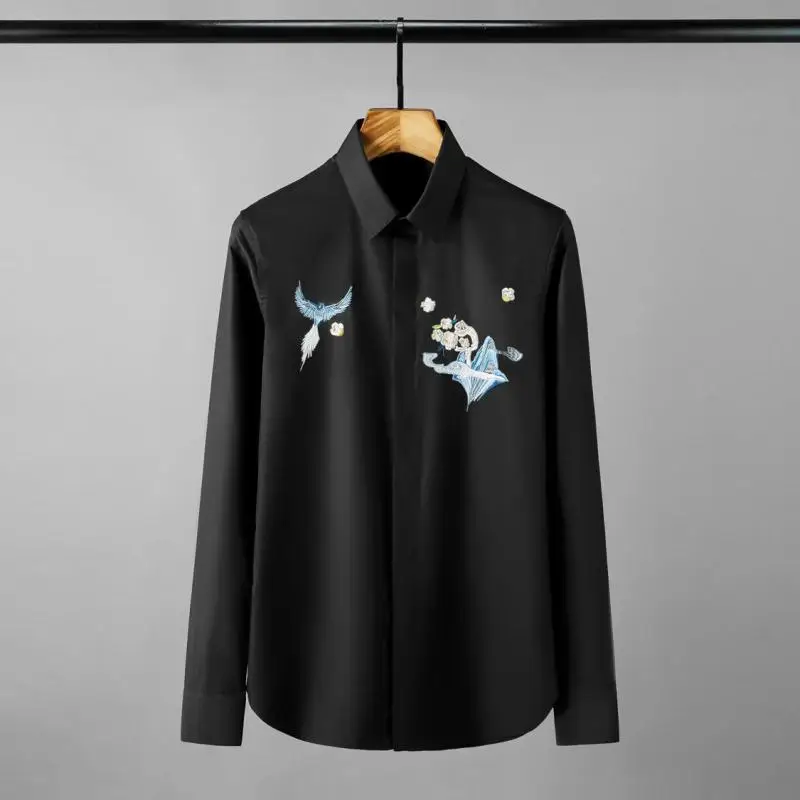 Minglu протектор однотонные Цвет мужские футболки класса люкс колесо обозрения с вышивкой, с длинным рукавом, Мужская одежда, рубашки размера ... 
Minglu протектор однотонные Цвет мужские футболки класса люкс колесо обозрения с вышивкой, с длинным рукавом, Мужская одежда, рубашки размера ...