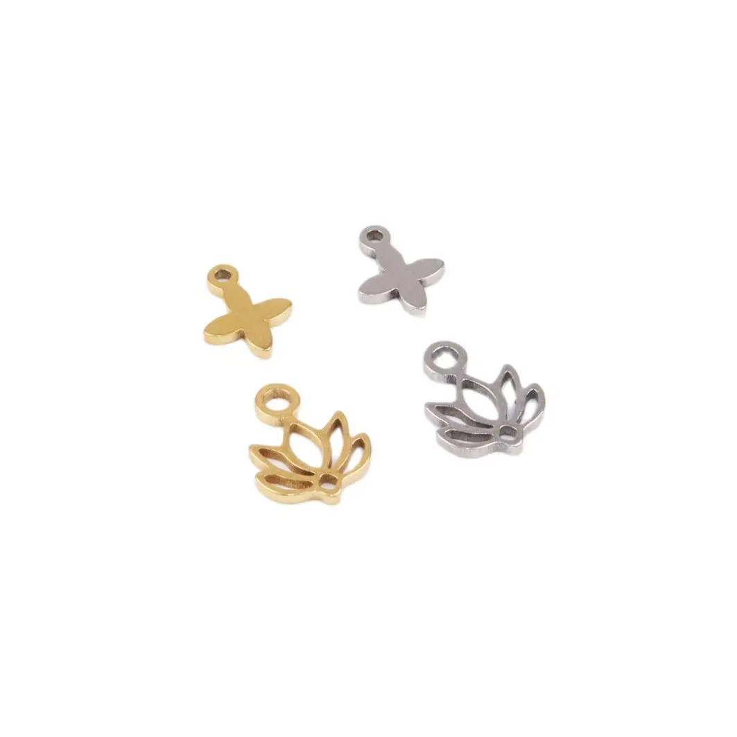 10pcs Wholesell Stainless Steel High Quality Lotus Charms Pendant DIY Necklace Earrings Bracelets Unfading Colorless 2 Colors
10pcs Wholesell Stainless Steel High Quality Lotus Charms Pendant DIY Necklace Earrings Bracelets Unfading Colorless 2 Colors