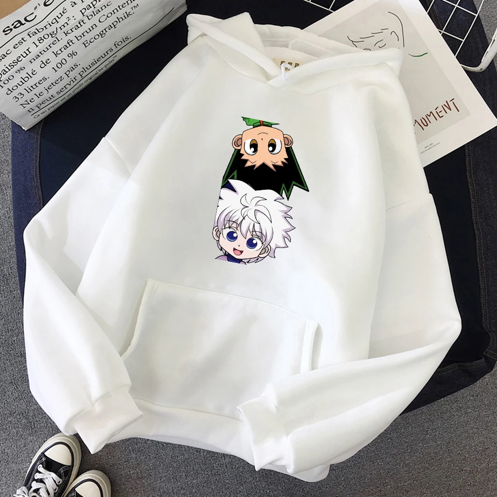 Hot Japanese Anime Hunter X Hunter Hoodies Killua-GON FREECSS Printed Top Women Kawaii Clothes Graphic Casual Hooded Streetwear
Hot Japanese Anime Hunter X Hunter Hoodies Killua-GON FREECSS Printed Top Women Kawaii Clothes Graphic Casual Hooded Streetwear