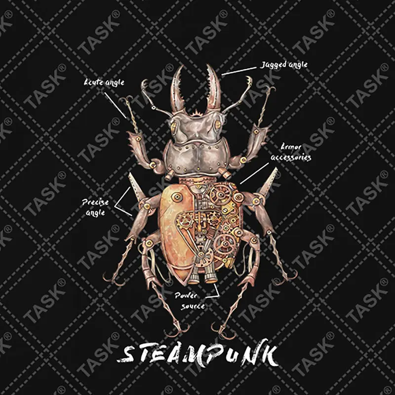 Steampunk Mechanical Transformation Beetle Illustration T-Shirt Cotton O-Neck Short Sleeve Steampunk Enthusiasts Unisex T Shirt
Steampunk Mechanical Transformation Beetle Illustration T-Shirt Cotton O-Neck Short Sleeve Steampunk Enthusiasts Unisex T Shirt