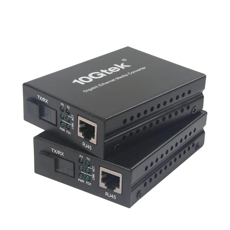 a Pair of Gigabit Ethernet Bidi Media Converter, Single SC Fiber Connector, singlemode, 1310-nm, 20-km
a Pair of Gigabit Ethernet Bidi Media Converter, Single SC Fiber Connector, singlemode, 1310-nm, 20-km