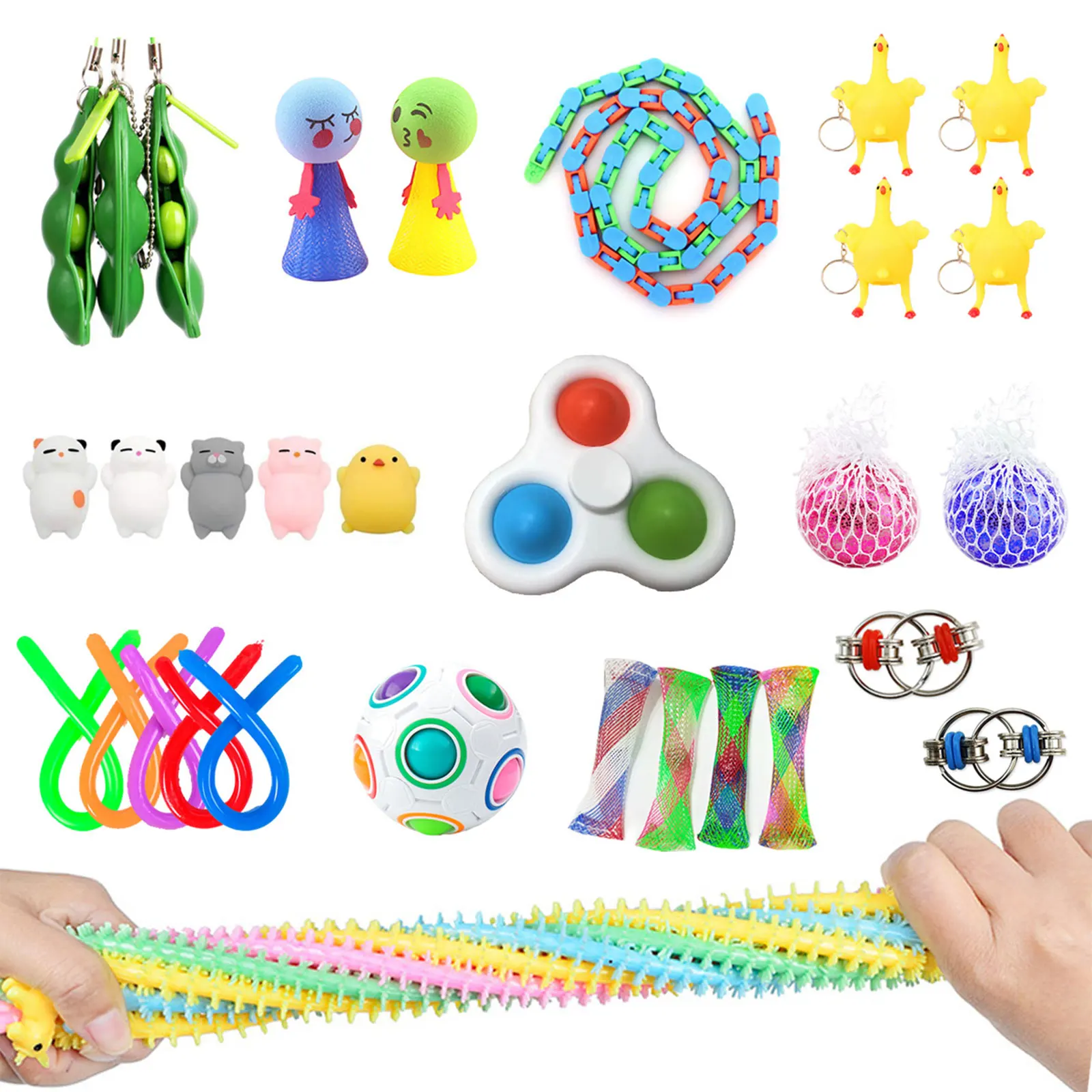 Toddler Kids Decompression Toy Set, Early Educational Press Type Stress Relief Toys Kit
Toddler Kids Decompression Toy Set, Early Educational Press Type Stress Relief Toys Kit