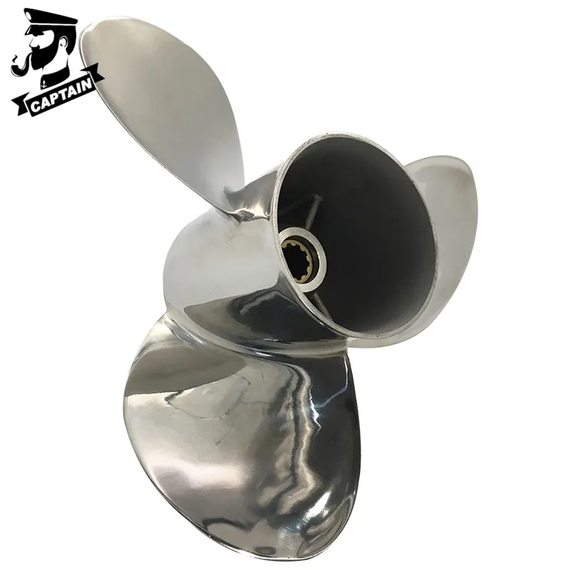 

Stainless Steel Outboard Propeller 10 1/8x12 Fit Yamaha Engines F25HP 20HP 30HP 10 Tooth Spline RH MAR-GYT3B-02-12