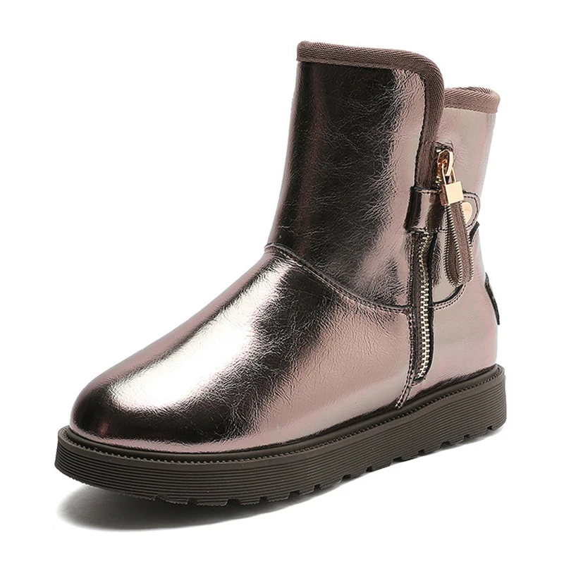 Genuine Leather Snow Boots Women Heels Platform Shoes Woman Flats Ankle Boots Female Plush Winter Shoes for Women 2021 Fashion
Genuine Leather Snow Boots Women Heels Platform Shoes Woman Flats Ankle Boots Female Plush Winter Shoes for Women 2021 Fashion