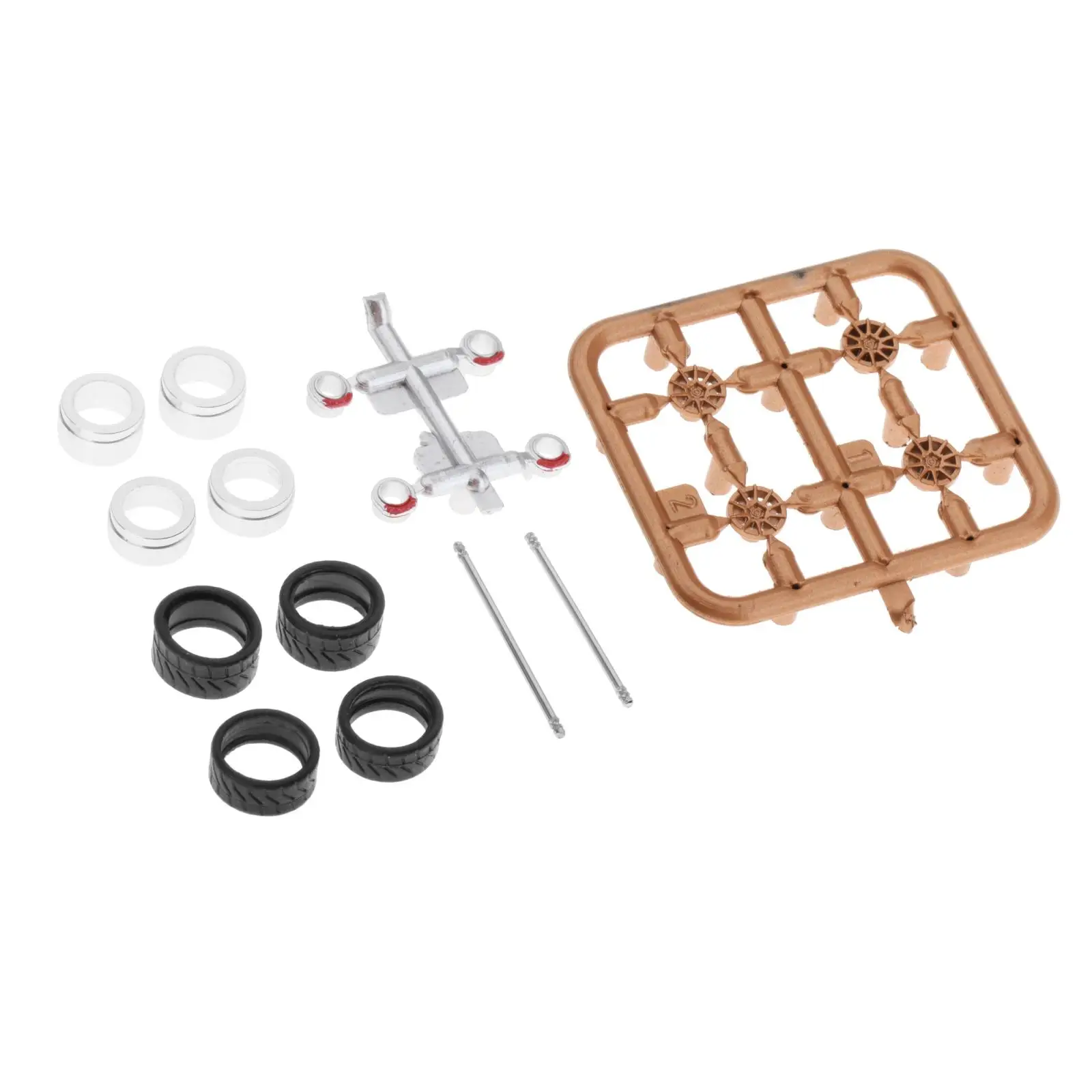 1:64 Racing Model Car 4PCS Wheel Rims + Tyre with 22mm Shaft + Brake Kit Set Spare Parts for 
1:64 Racing Model Car 4PCS Wheel Rims + Tyre with 22mm Shaft + Brake Kit Set Spare Parts for