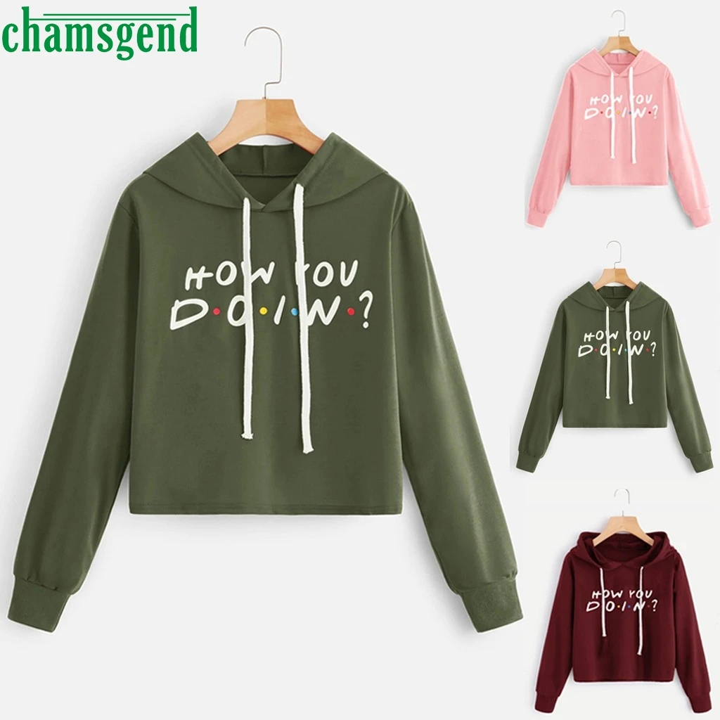 CHAMSGEND Hoodies Women fashion Letter Printed Long Sleeve Hooded Womens Pullover Cotton Korean Style casual Ladies Sweatshirts
CHAMSGEND Hoodies Women fashion Letter Printed Long Sleeve Hooded Womens Pullover Cotton Korean Style casual Ladies Sweatshirts