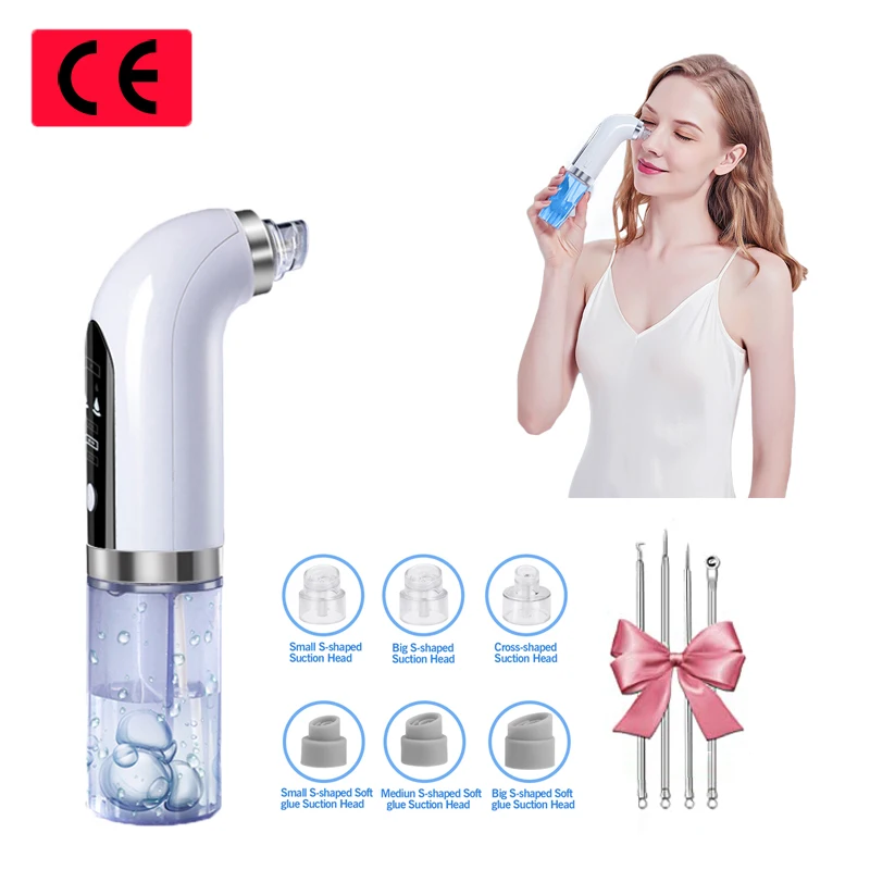 Pore Vacuum Cleaner Blackhead Remover Rechargeable Face Comedone Extractor Beauty Equipment for Blackhead Acne Removal Tool
Pore Vacuum Cleaner Blackhead Remover Rechargeable Face Comedone Extractor Beauty Equipment for Blackhead Acne Removal Tool