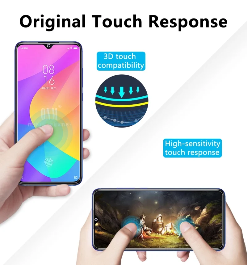 2 шт. закаленное стекло для xiaomi mi 9 Lite Защитное экрана Pre um защитная пленка |