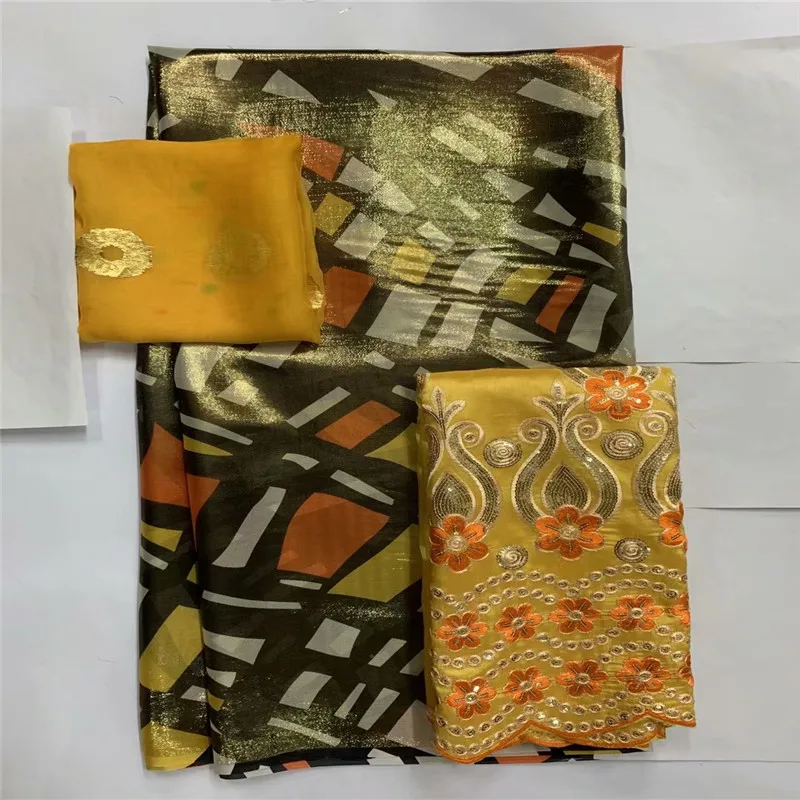 2+2+5 yards silk lace African Fabric African with George 100% silk set for women garmen LXE101502
2+2+5 yards silk lace African Fabric African with George 100% silk set for women garmen LXE101502