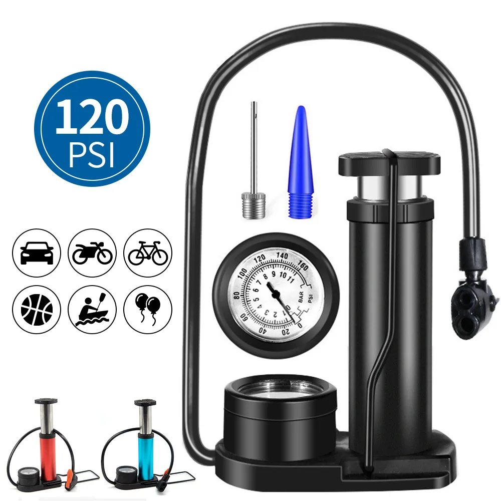 Bike Pump Mini Portable Bicycle Foot Pump with Pressure Gauge Accessories Fits Presta & Schrader Valve Bicycle Air Pump
Bike Pump Mini Portable Bicycle Foot Pump with Pressure Gauge Accessories Fits Presta & Schrader Valve Bicycle Air Pump