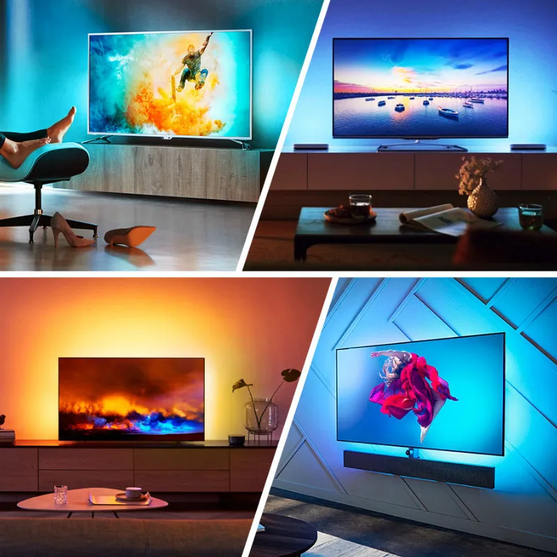 DC5V USB LED Strip Light RGB TV Background Lights Tuya Wifi Controller Alexa Voice APP Control 5050 SMD Tape Lamp 1m 2m 3m 4m 5m
DC5V USB LED Strip Light RGB TV Background Lights Tuya Wifi Controller Alexa Voice APP Control 5050 SMD Tape Lamp 1m 2m 3m 4m 5m