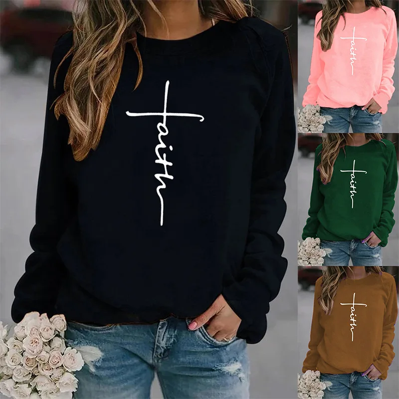 Женская толстовка с капюшоном с надписью Faith, Женские флисовые толстовки свободного кроя с длинным рукавом и круглым вырезом, зимние пулове...
Женская толстовка с капюшоном с надписью Faith, Женские флисовые толстовки свободного кроя с длинным рукавом и круглым вырезом, зимние пулове...