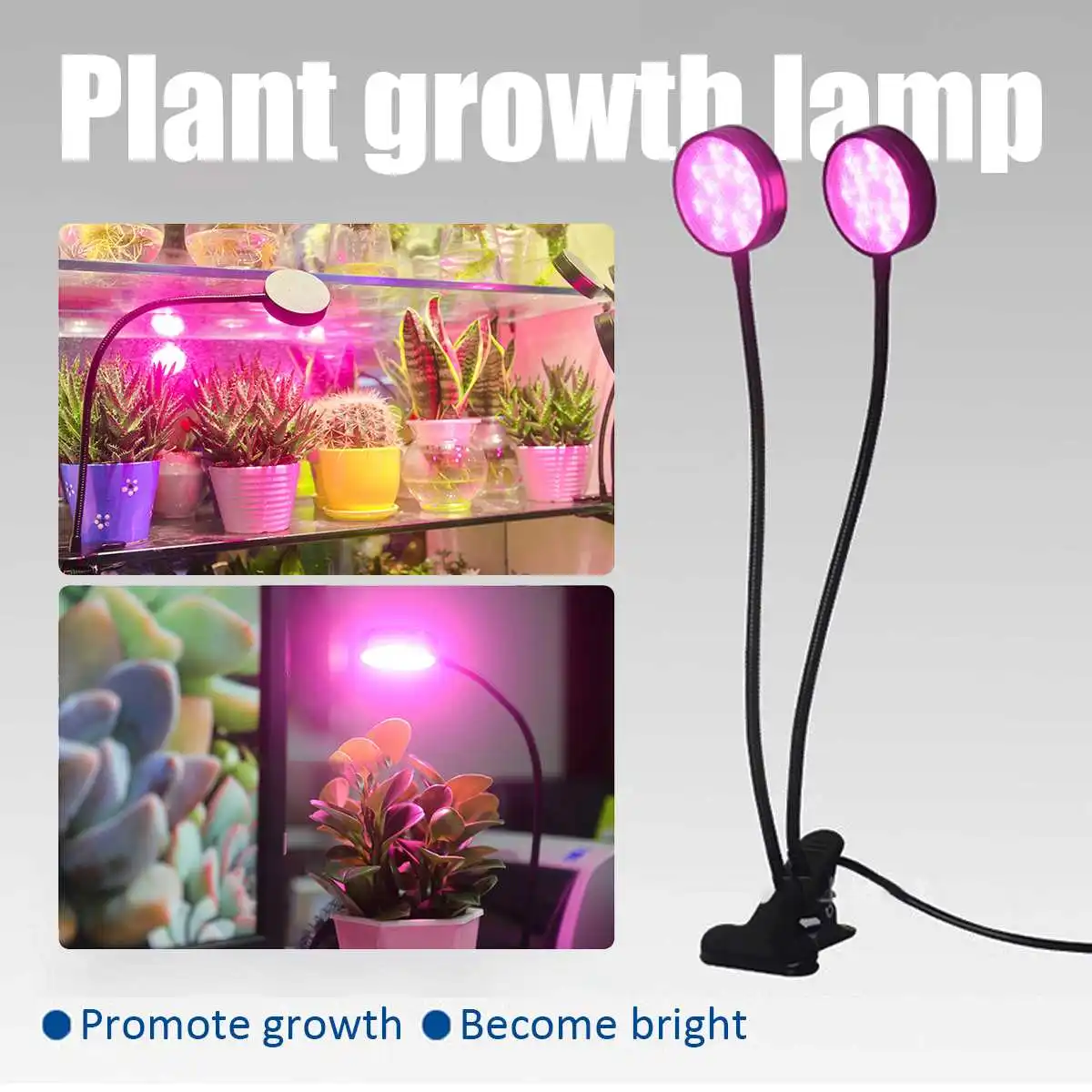 Double/Single Head LED Grow Light 18LEDs SMD 2835 Fitolampy Full Spectrum Phyto Lamp With Clip For Plant Flower Indoor Gardening
Double/Single Head LED Grow Light 18LEDs SMD 2835 Fitolampy Full Spectrum Phyto Lamp With Clip For Plant Flower Indoor Gardening