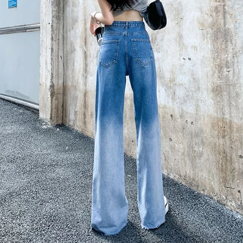 Vintage Blue Straight Jeans Women Baggy Split Pants Y2K Fashion Cowboy Female Loose Streetwear High Waist Trousers Mom Jeans 30
Vintage Blue Straight Jeans Women Baggy Split Pants Y2K Fashion Cowboy Female Loose Streetwear High Waist Trousers Mom Jeans 30