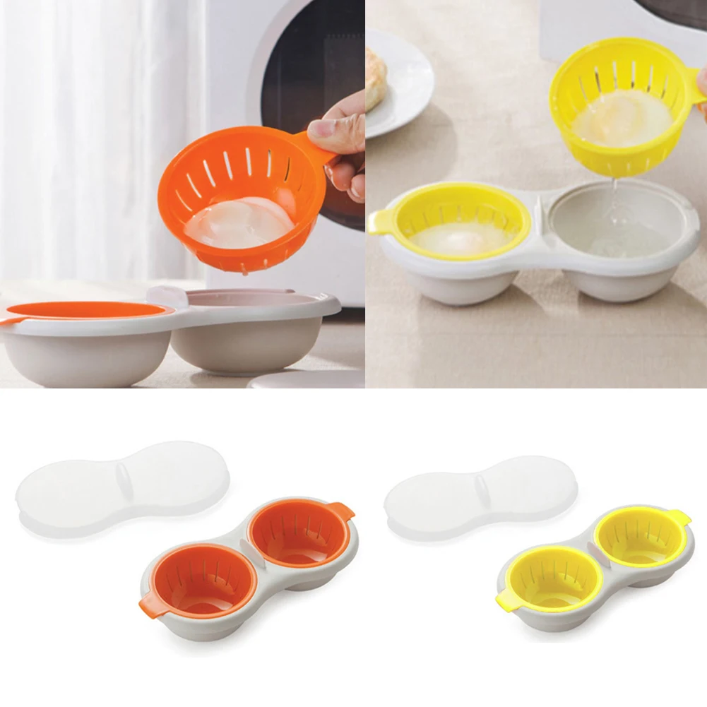 Microwave Egg Poacher Food Cookware Double Cup Egg Boiler Kitchen Steamed Egg Set with Lids Ovens Kitchen Cooking Egg Tools
Microwave Egg Poacher Food Cookware Double Cup Egg Boiler Kitchen Steamed Egg Set with Lids Ovens Kitchen Cooking Egg Tools