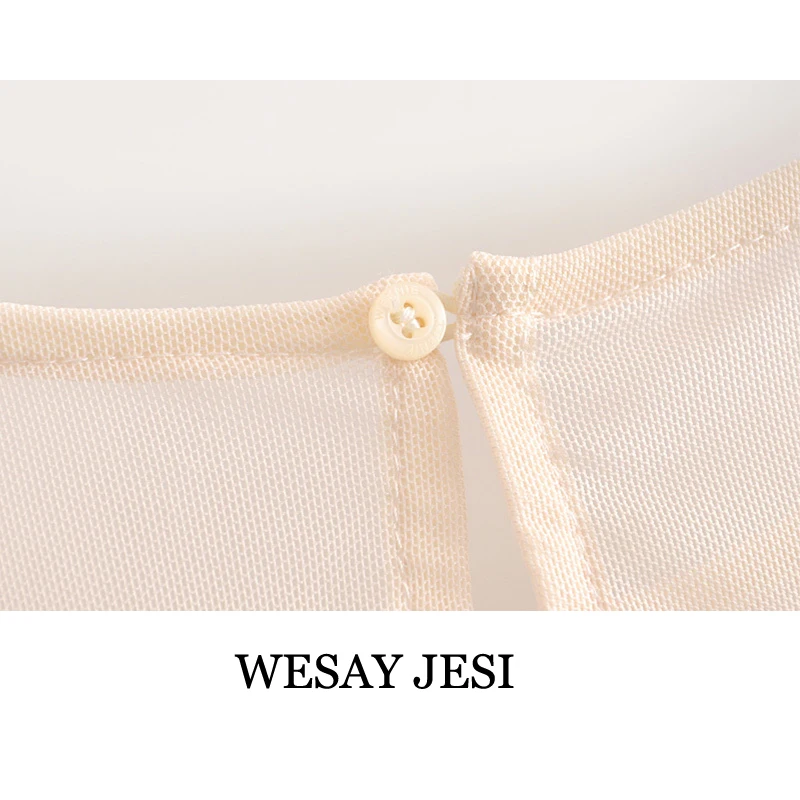 WESAY JESI Women 2021 Sexy Fashion Mesh Patchwork Sequins Blouses Vintage O Neck Long Sleeve Female Shirts Blusas Chic Tops
WESAY JESI Women 2021 Sexy Fashion Mesh Patchwork Sequins Blouses Vintage O Neck Long Sleeve Female Shirts Blusas Chic Tops
