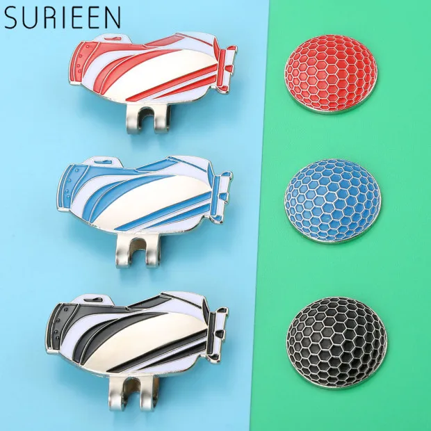 SURIEEN 1PC Golf Bag Pattern Alloy Golf Ball Mark with Magnetic Cap Visor Clips Portable Hat Decoration Golf Accessories
SURIEEN 1PC Golf Bag Pattern Alloy Golf Ball Mark with Magnetic Cap Visor Clips Portable Hat Decoration Golf Accessories