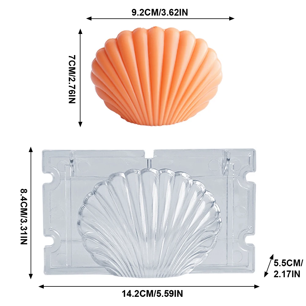 3d Scallop Shell Candle moulds Romatherapy Candle Diy Cake Decoration Tools Durable Plastic Seashell Mold Craft Fondant Molds
3d Scallop Shell Candle moulds Romatherapy Candle Diy Cake Decoration Tools Durable Plastic Seashell Mold Craft Fondant Molds