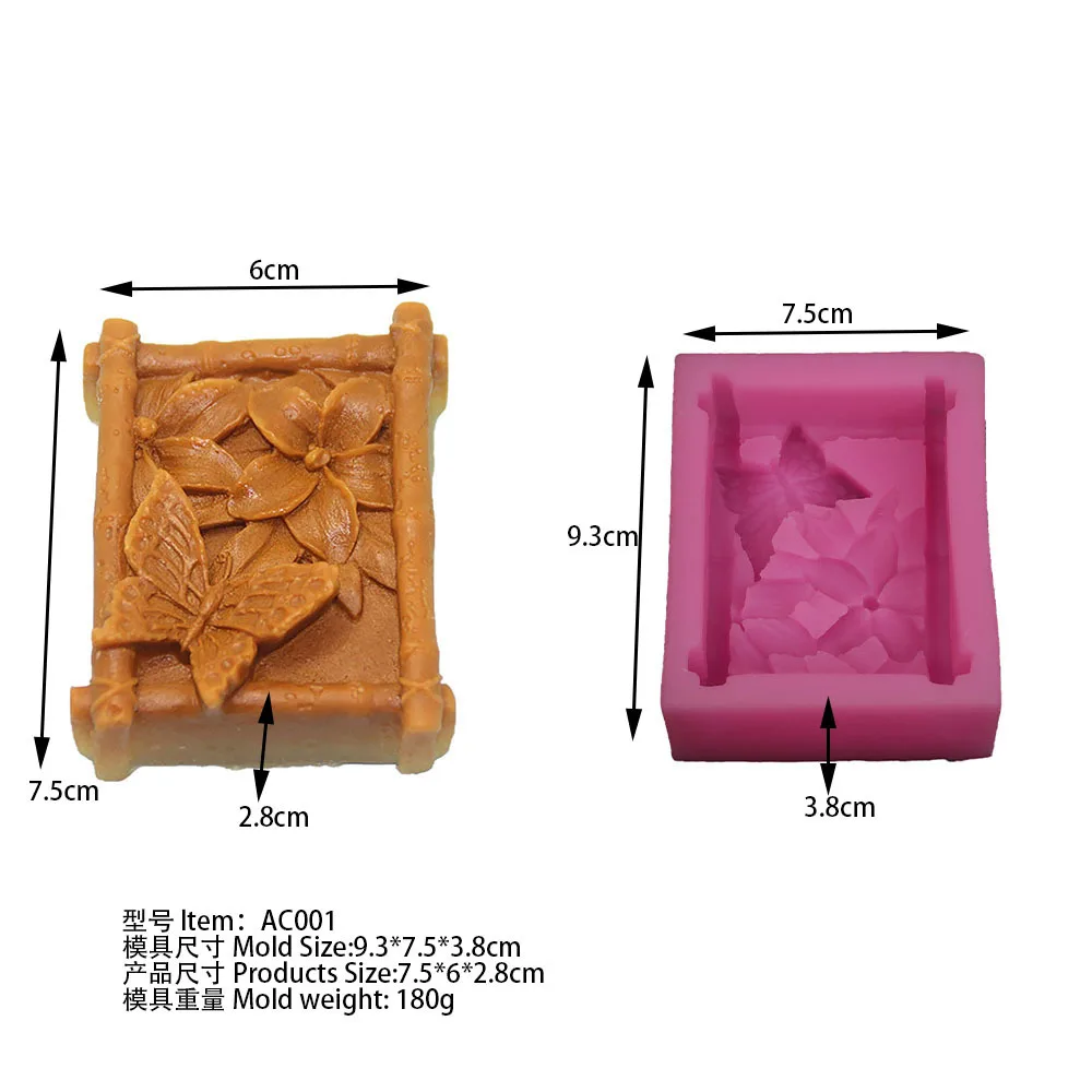 Flower Butterfly Bamboo Square Silicone Soap Mold Craft Art DIY Mold Soap MakingTools Soap Mould
Flower Butterfly Bamboo Square Silicone Soap Mold Craft Art DIY Mold Soap MakingTools Soap Mould