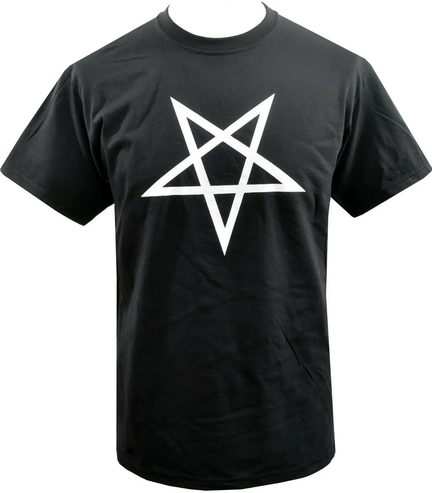 Фото Мужская футболка с изображением перевернутой пентаграммы SATANTIC скрытую Церковь