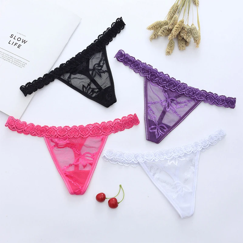 Summer Woman Panties Low-rise Sexy Temptation Lace Hollow Lingerie Love Heart Pattern Embroidered Transparent G String Thong
Summer Woman Panties Low-rise Sexy Temptation Lace Hollow Lingerie Love Heart Pattern Embroidered Transparent G String Thong