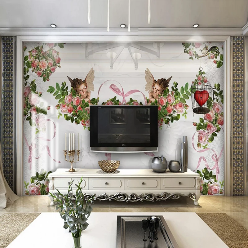 Wallpapers Mural European Elegant Little Angel Cupid Rose Home Decoration Wall Paper
Wallpapers Mural European Elegant Little Angel Cupid Rose Home Decoration Wall Paper