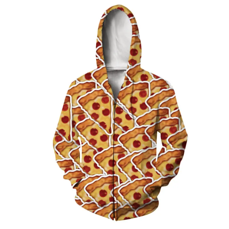 New Pizza Zipper Hoodies Fashion Men Women Sweatshirt 3D Print Funny Food Long Sleeve Hip Hop Street Top O Neck Harajuku Tops
New Pizza Zipper Hoodies Fashion Men Women Sweatshirt 3D Print Funny Food Long Sleeve Hip Hop Street Top O Neck Harajuku Tops